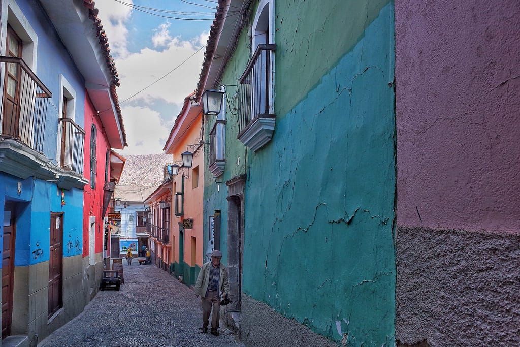 Jaen Street in La Paz Bolivia