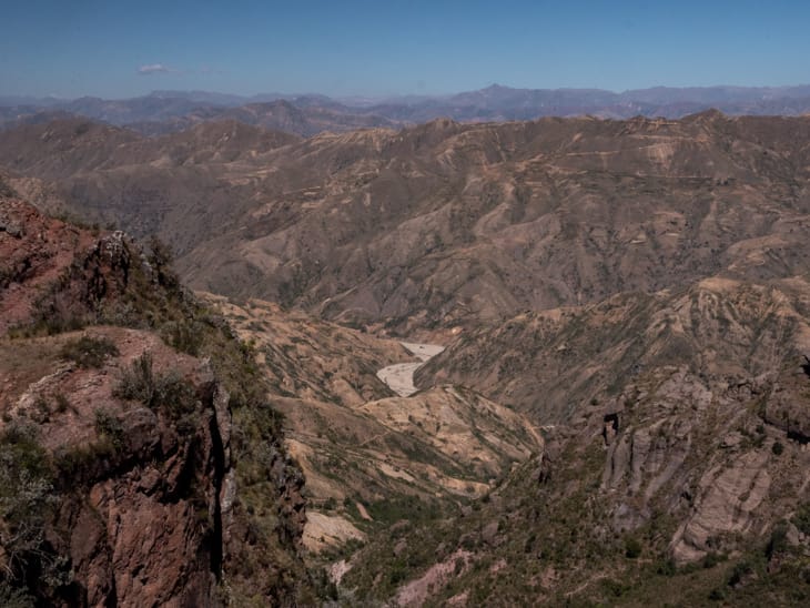 Views of the Bolivian landscape in Torotoro National Park